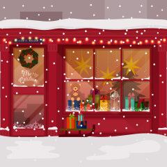 Feestdagen winkel